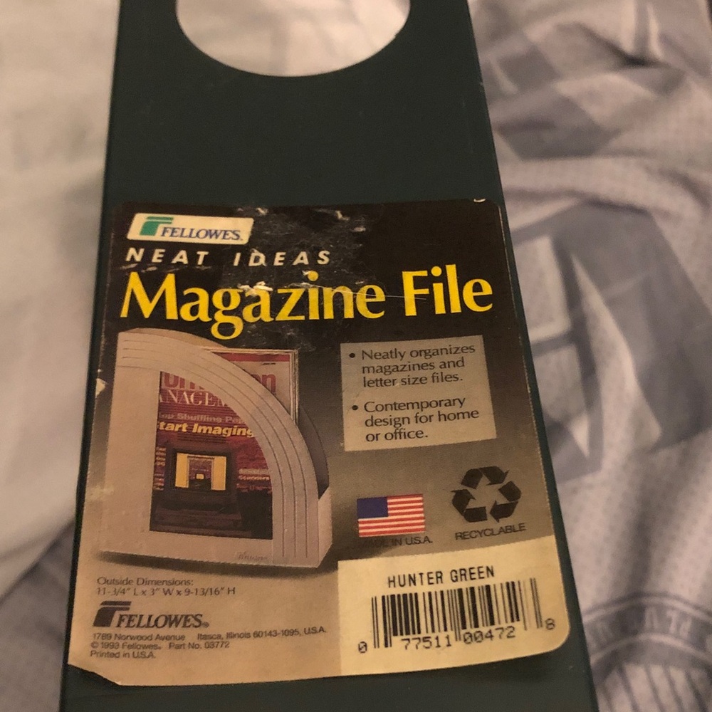 Fellowes Neat Ideas Magazine File - Hunter Green